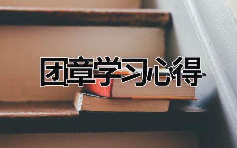 團(tuán)章學(xué)習(xí)心得 團(tuán)章學(xué)心得體會(huì)600字 (16篇）