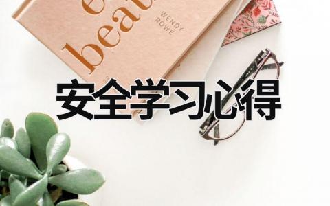 安全學習心得 安全心得體會 (21篇）