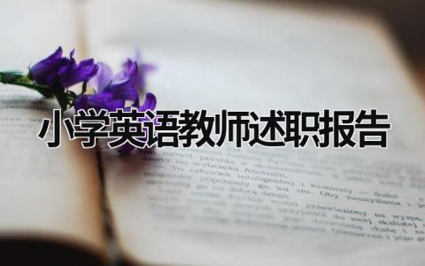 小學英語教師述職報告  (16篇）