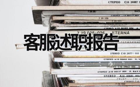 客服述職報告 客服述職報告ppt模板 (17篇）