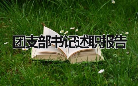 團支部書記述職報告 團支部書記述職報告2023 (16篇）