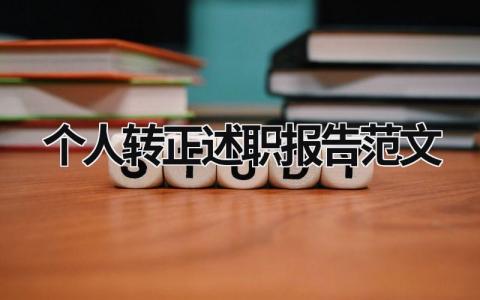 個人轉正述職報告范文 個人轉正述職報告范文大全 (19篇）