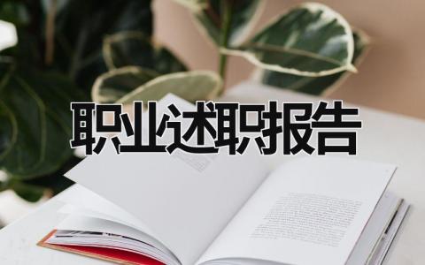 職業述職報告  (15篇）