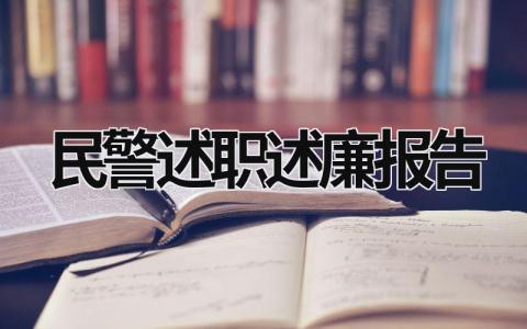 民警述職述廉報告 民警述職述廉報告范文 (20篇）