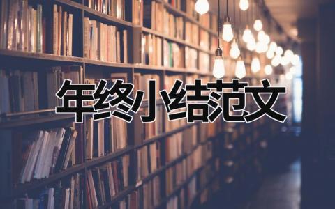 年終小結范文