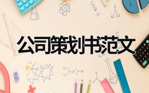 公司策劃書范文