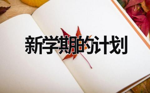 新學(xué)期的計(jì)劃