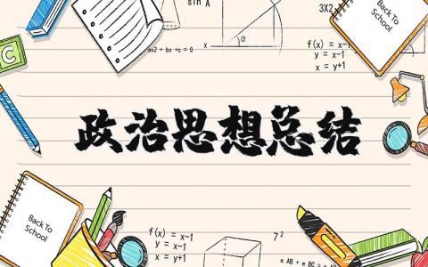 政治思想總結 2023年個人政治思想總結 17篇
