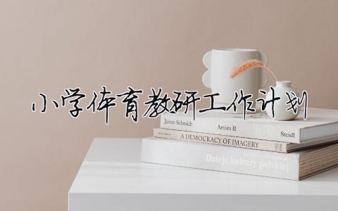 小學體育教研工作計劃（范文模板精品17篇）